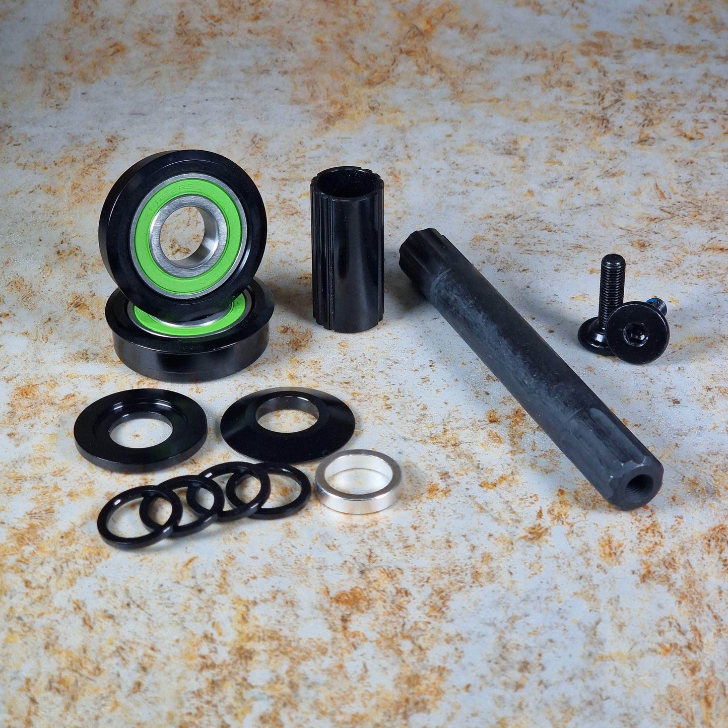 Alans BMX BMX Parts 19mm / Black Looseball to Sealed Bearing 8 Spline Upgrade Kit