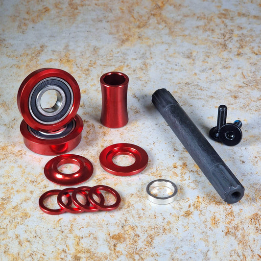 Alans BMX BMX Parts 19mm / Red Looseball to Sealed Bearing 8 Spline Upgrade Kit
