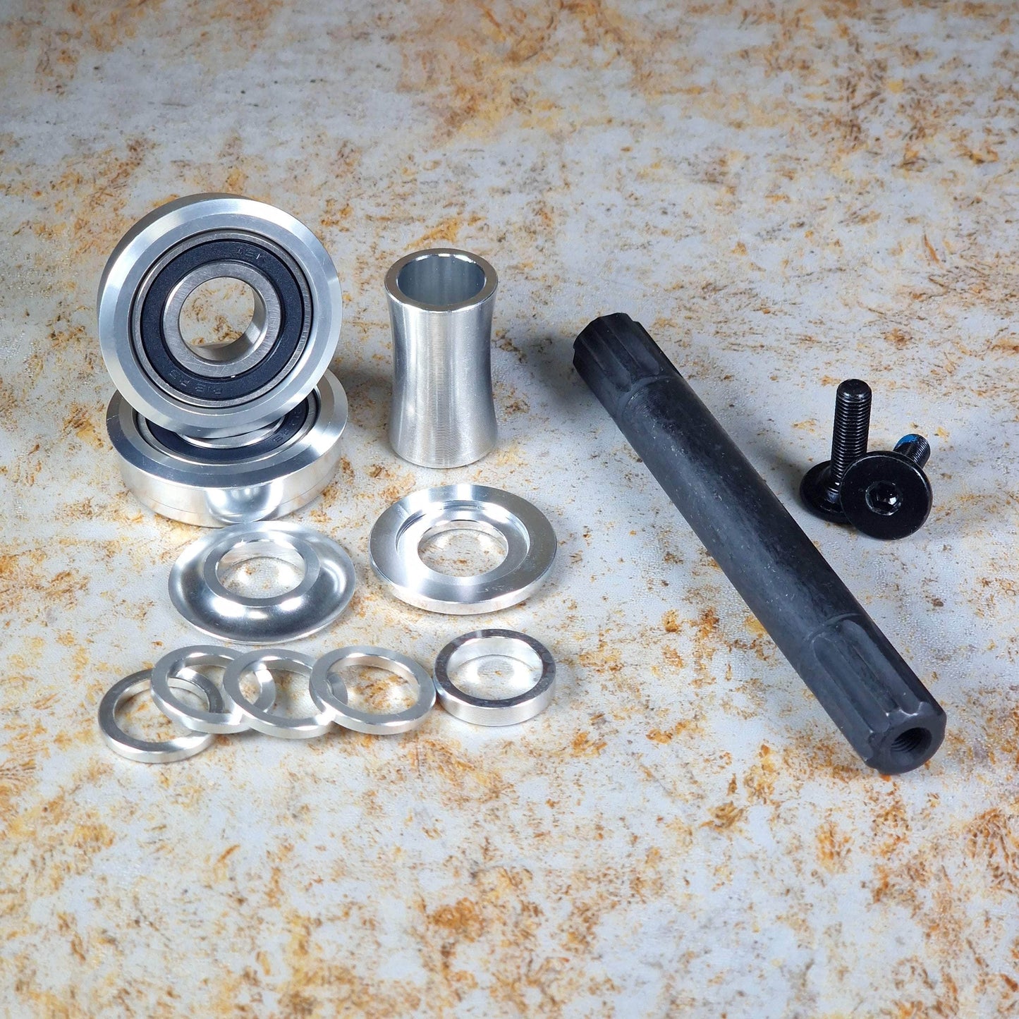 Alans BMX BMX Parts 19mm / Silver Looseball to Sealed Bearing 8 Spline Upgrade Kit
