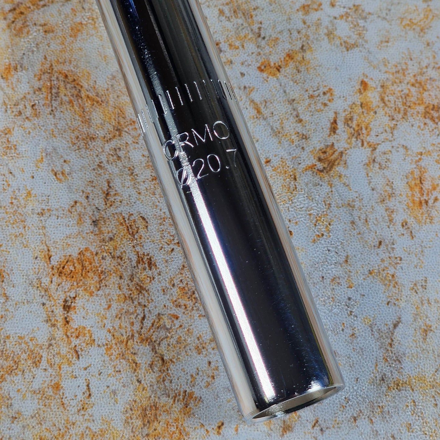 MCS Old School BMX Chrome MCS 13/16" Straight Cro-mo Seatpost
