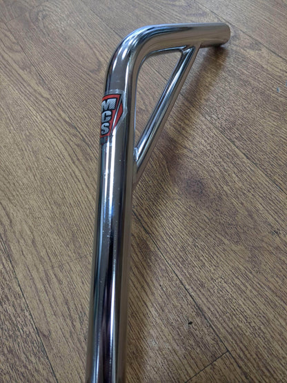 MCS Old School BMX Chrome MCS 22.2mm Cro-mo Braced Layback Seatpost