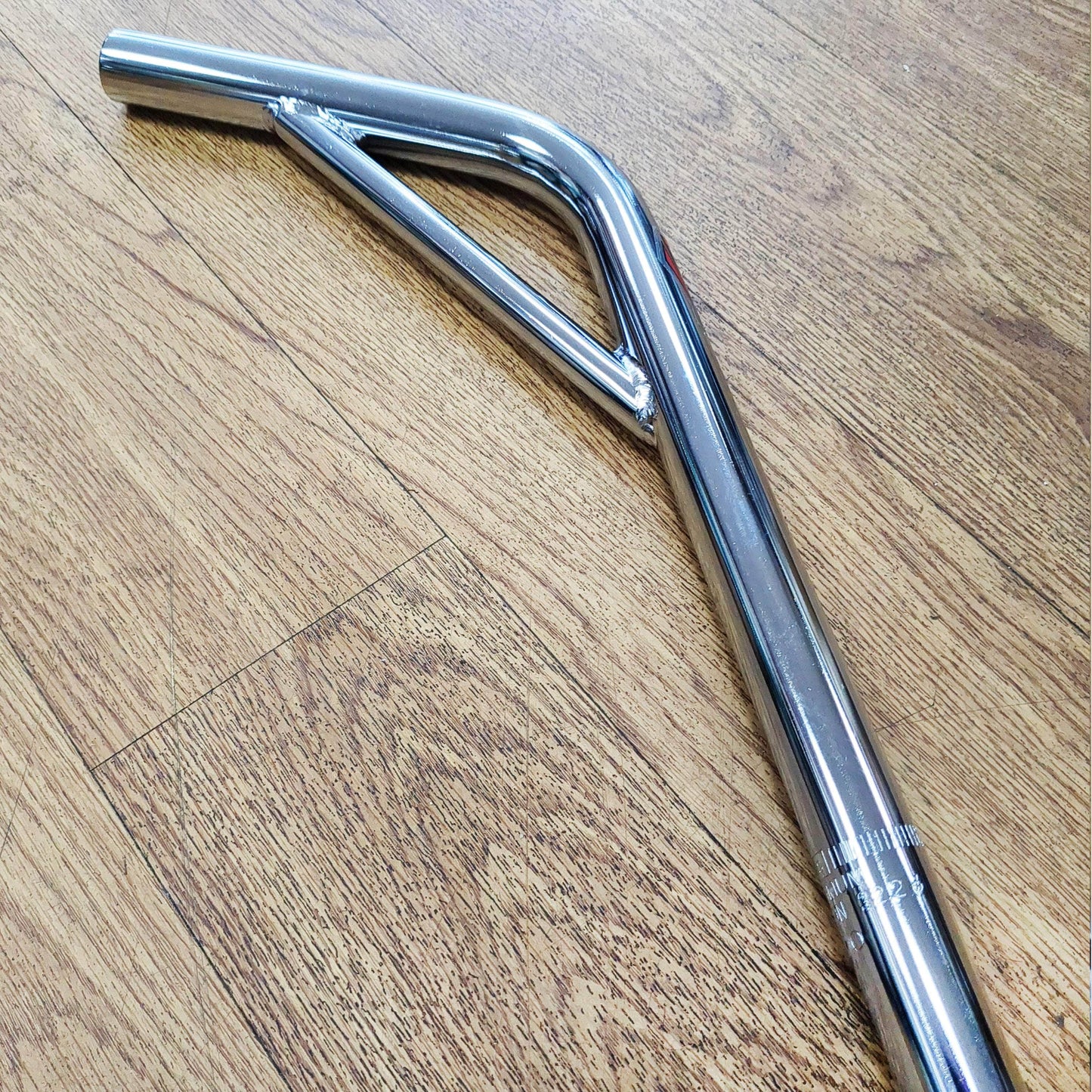 MCS Old School BMX Chrome MCS 22.2mm Cro-mo Braced Layback Seatpost