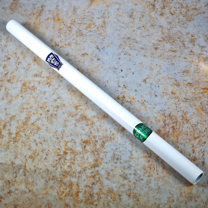 MCS Old School BMX White MCS 22.2mm Cro-mo Straight Seatpost
