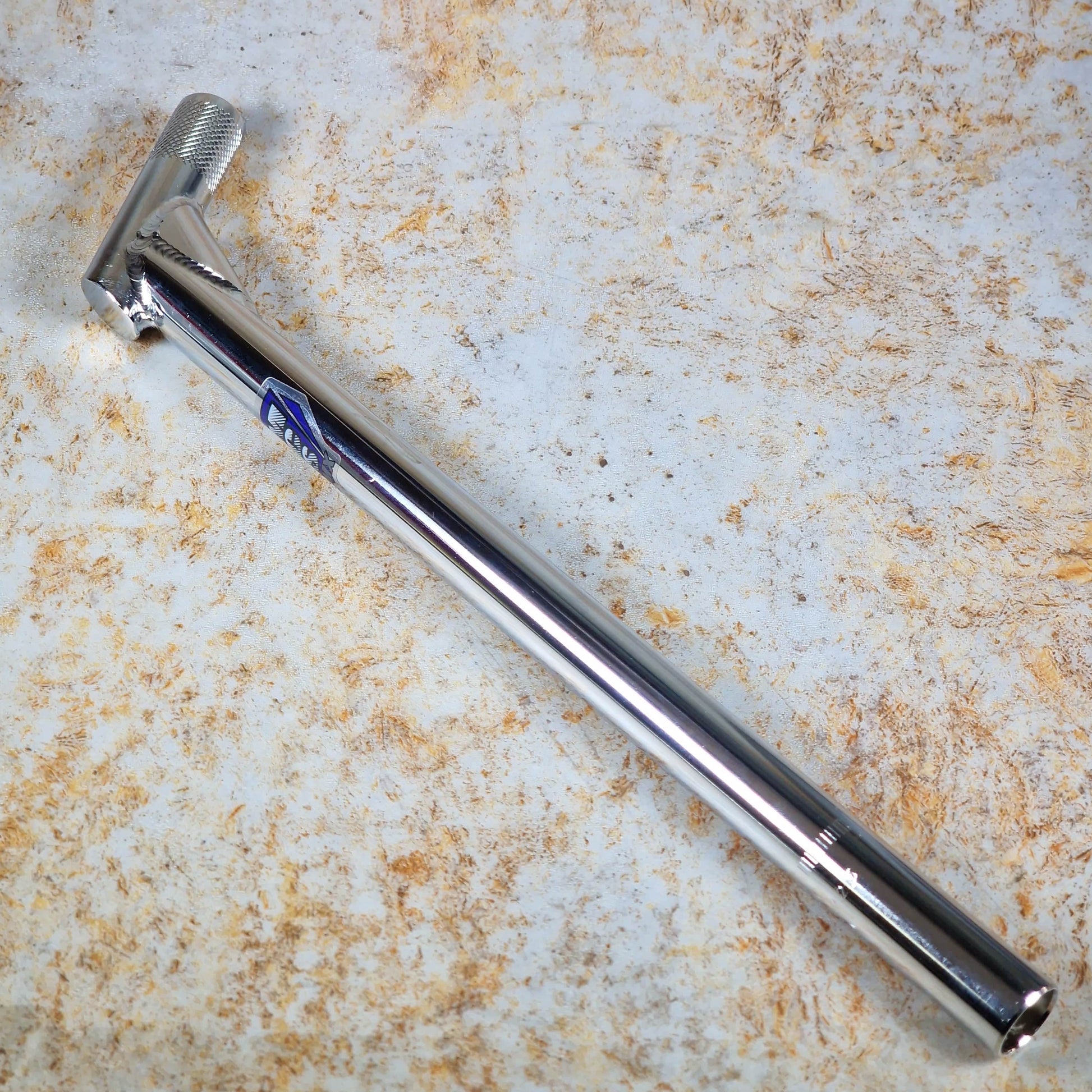 MCS Old School BMX Chrome MCS 22.2mm Cro-mo Way Back Seatpost Chrome