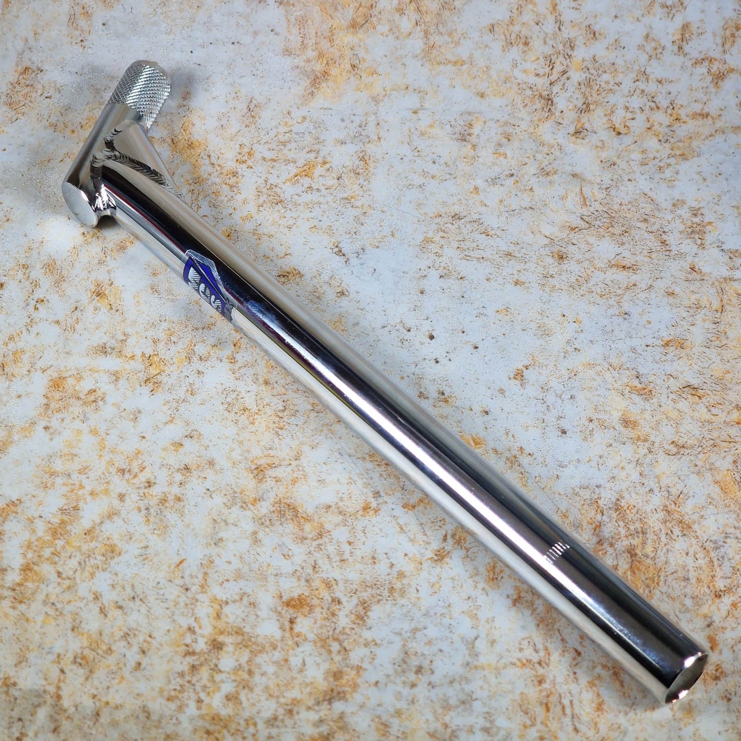 MCS Old School BMX Chrome MCS 25.4mm Cro-mo Way Back Seatpost Chrome