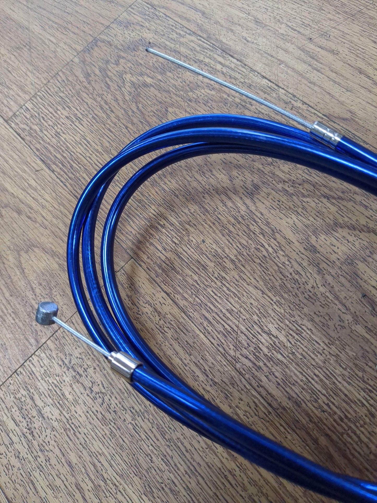 MCS Old School BMX Chrome Blue MCS Lightning Brake Cable