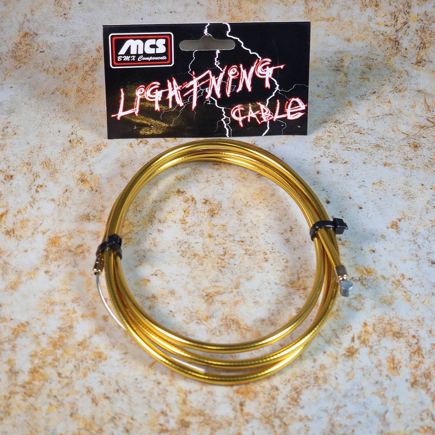 MCS Old School BMX Chrome Gold MCS Lightning Brake Cable