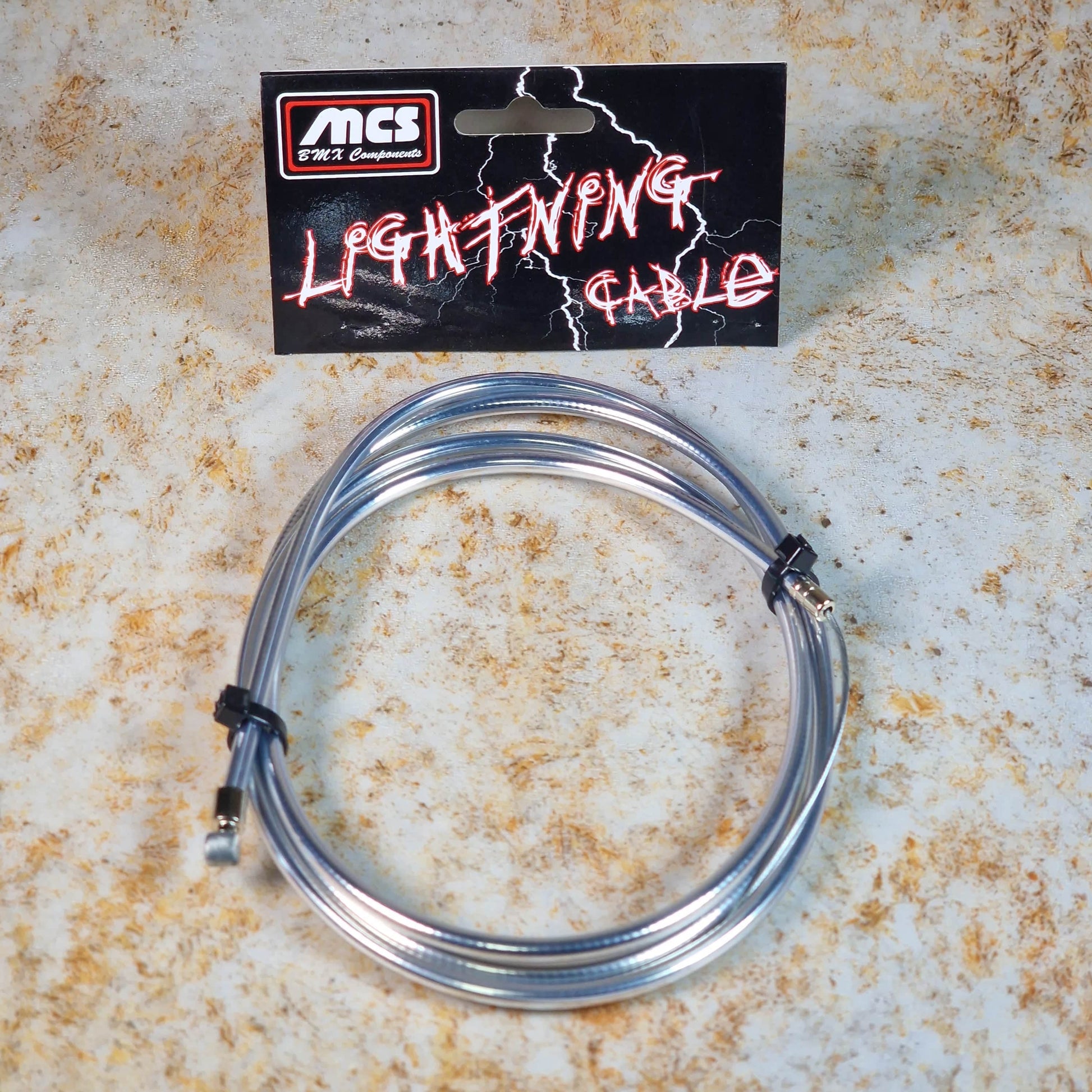MCS Old School BMX Chrome MCS Lightning Brake Cable