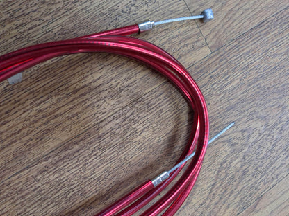 MCS Old School BMX Chrome Red MCS Lightning Brake Cable