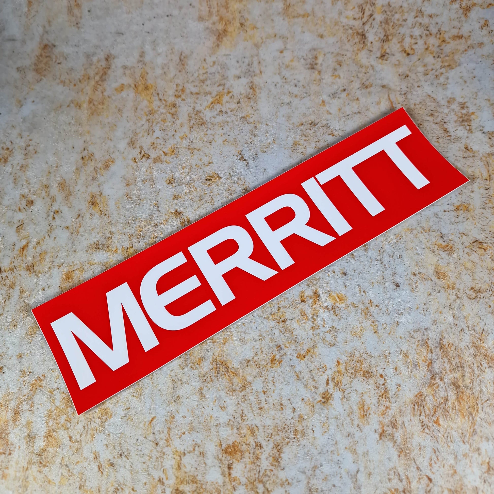Merritt Clothing & Shoes Merritt 11" Frame Sticker