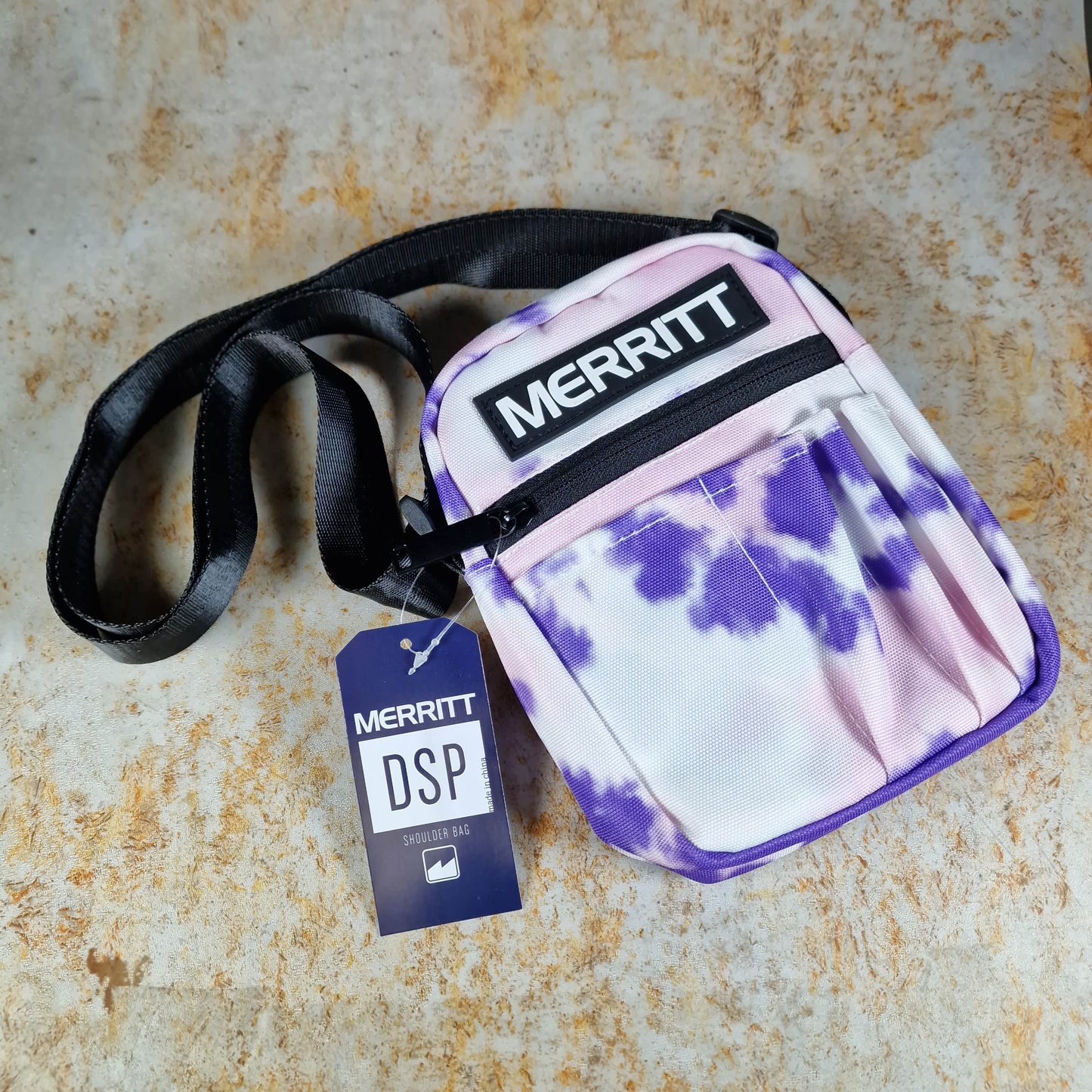 Merritt Clothing & Shoes Purple Tie Dye Merritt DSP Shoulder Bag