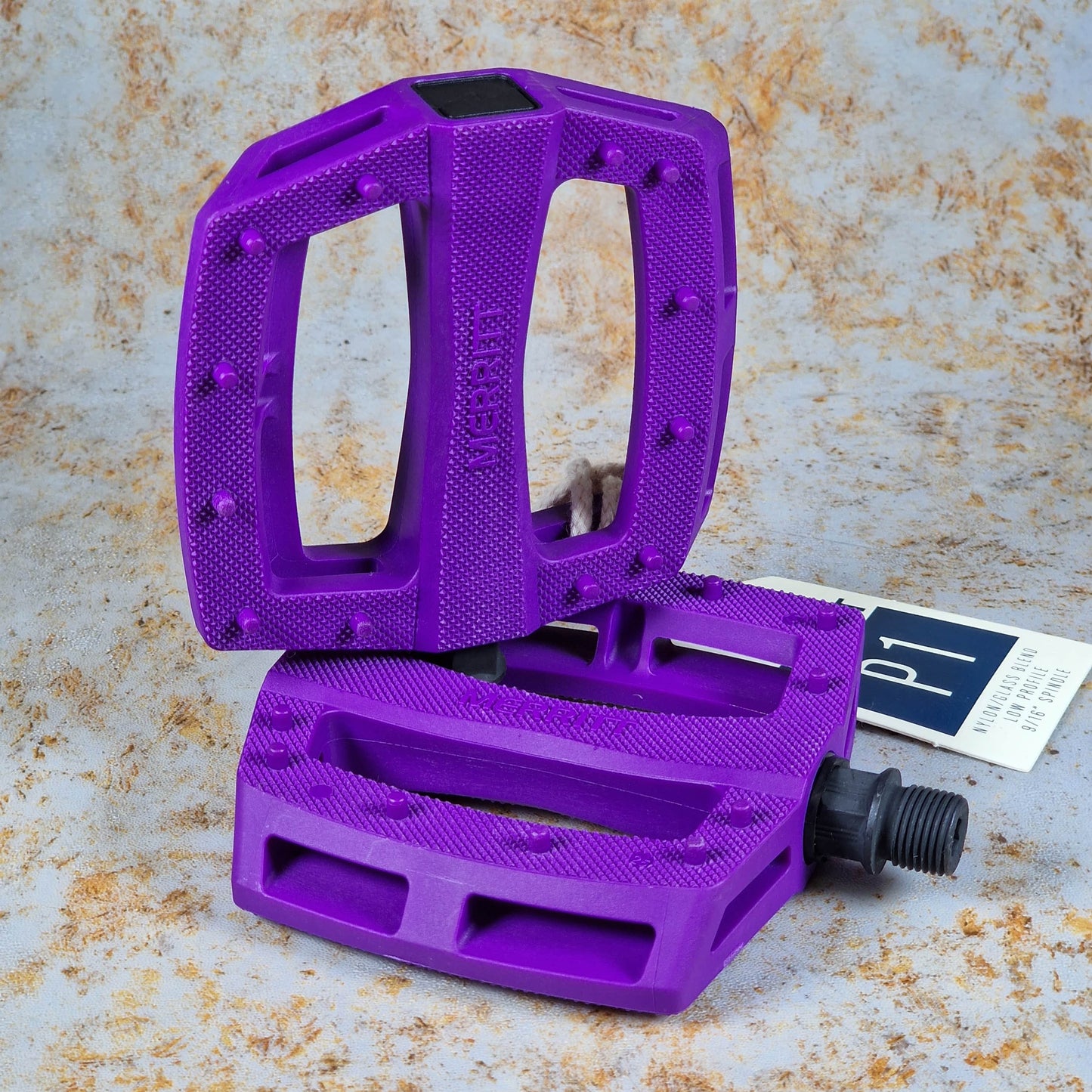 Merritt BMX Parts Purple / 9/16" Merritt P1 Pedals
