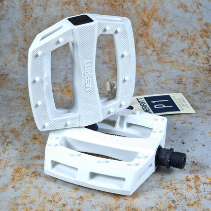 Merritt BMX Parts White / 9/16" Merritt P1 Pedals