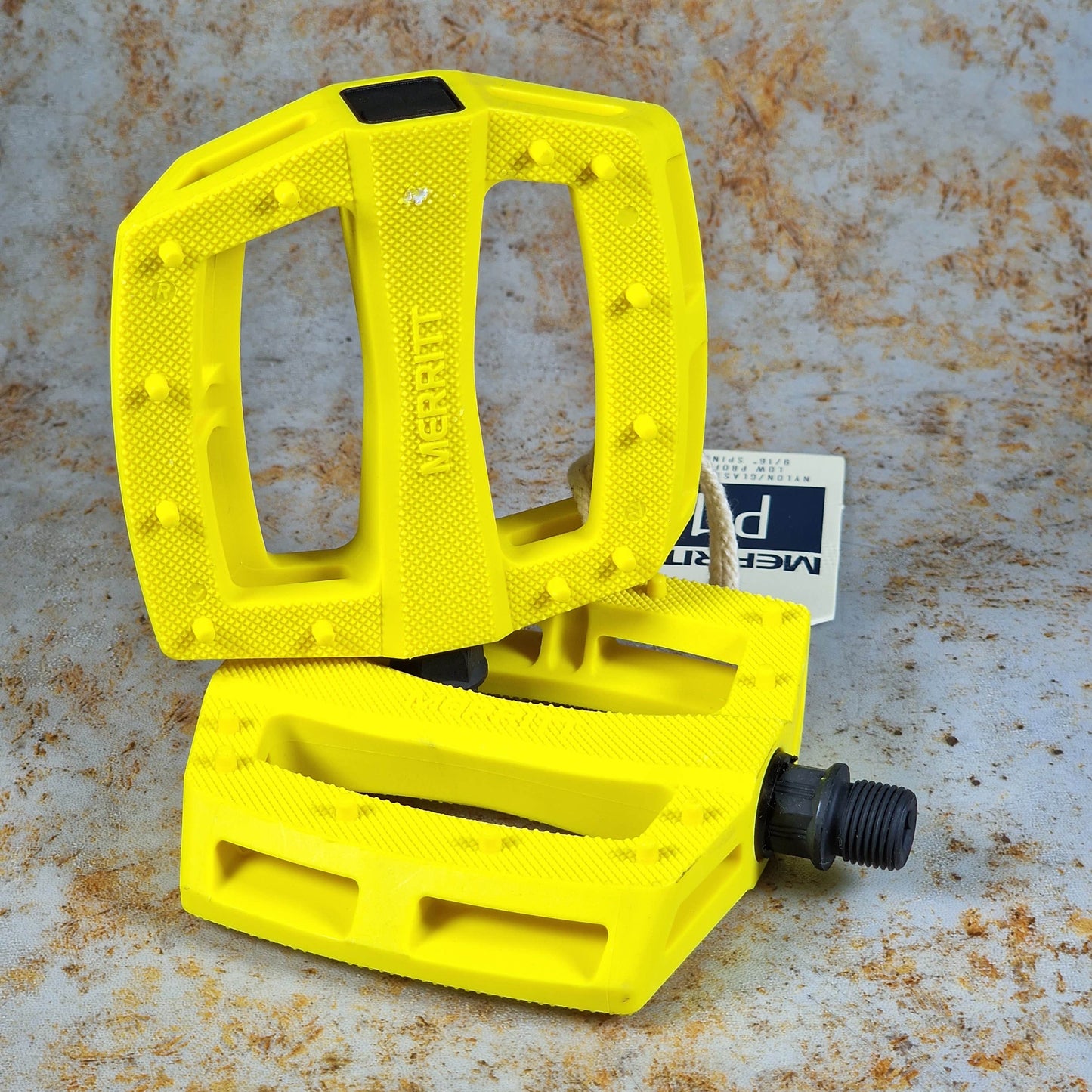 Merritt BMX Parts Yellow / 9/16" Merritt P1 Pedals
