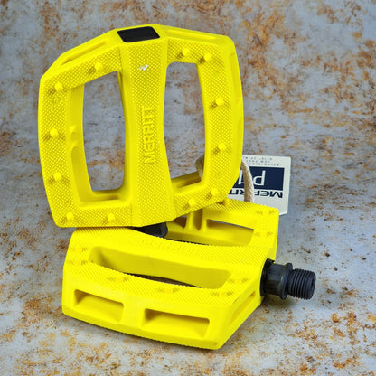 Merritt BMX Parts Yellow / 9/16" Merritt P1 Pedals