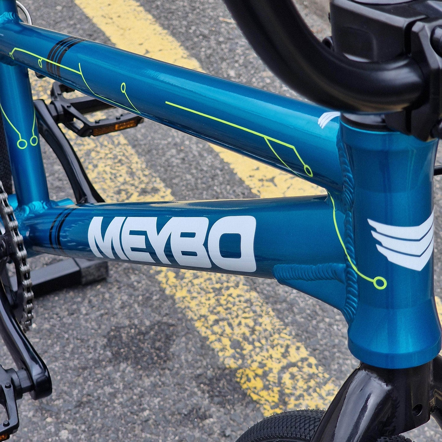 Meybo BMX Racing Meybo 2025 TLNT Expert XL Race Bike Blue / Yellow / White