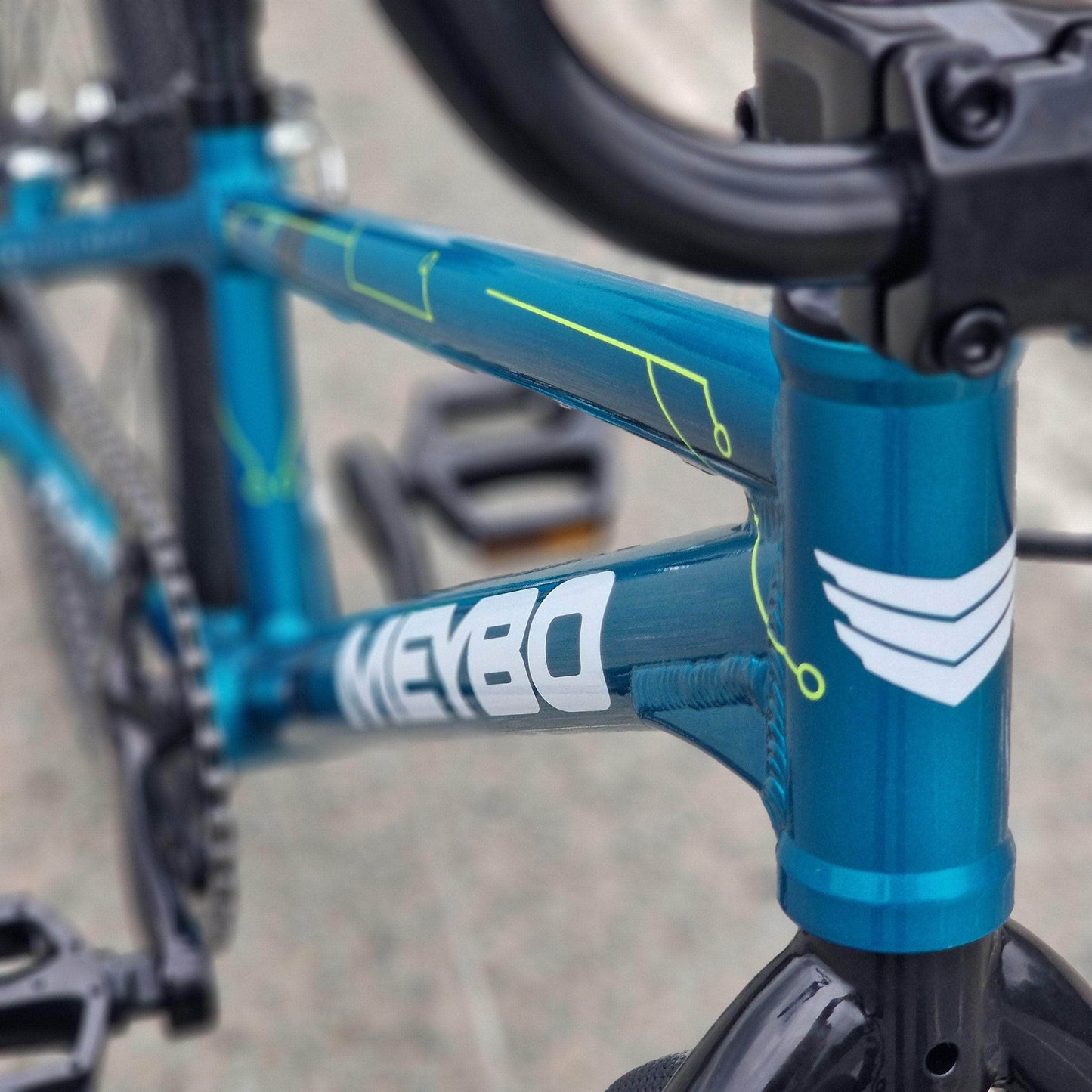 Meybo BMX Racing Meybo 2025 TLNT Junior Race Bike Blue / Yellow / White