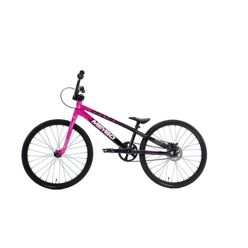 Meybo BMX Racing Bikes Meybo 2026 Clipper Disc Junior Race Bike Black / Pink / White