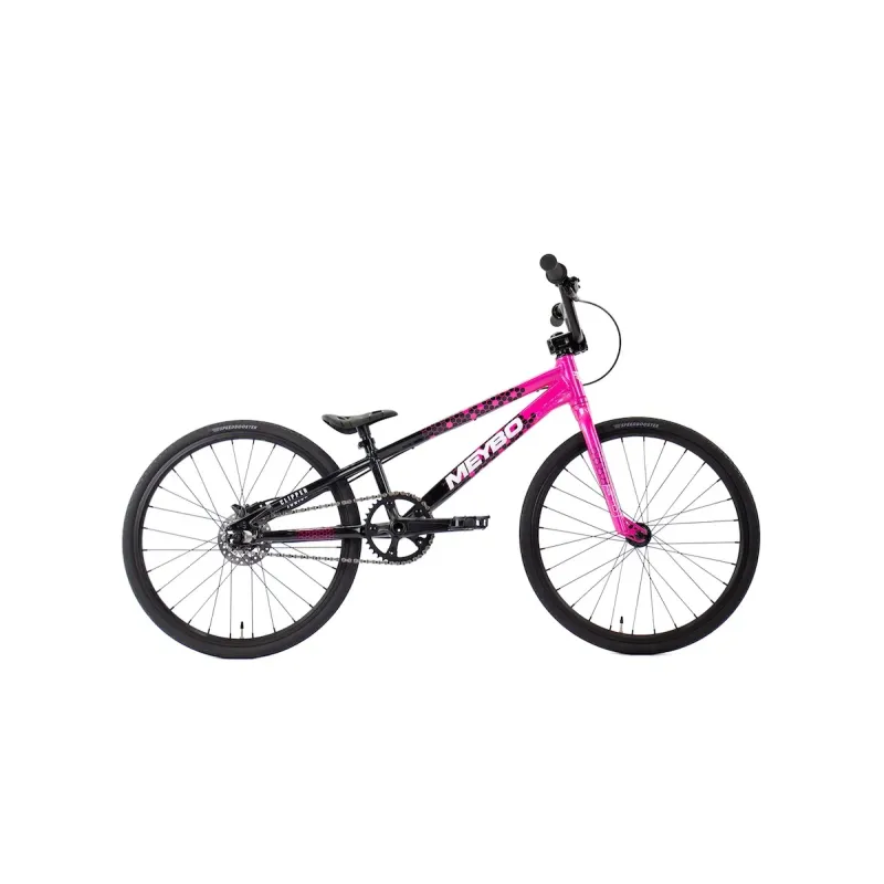 Meybo BMX Racing Bikes Meybo 2026 Clipper Disc Junior Race Bike Black / Pink / White
