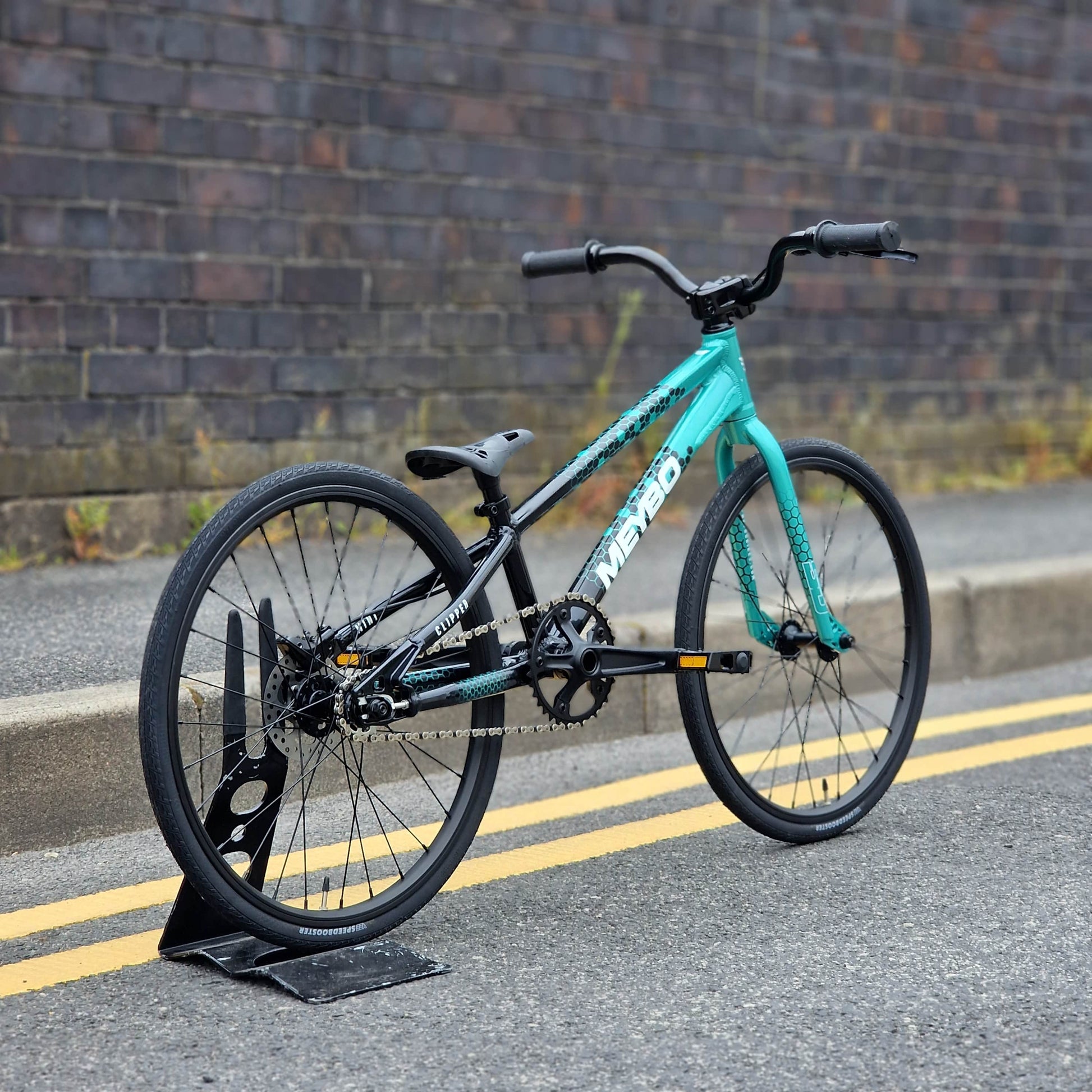 Meybo BMX Racing Bikes Mini Meybo 2026 Clipper Disc Mini Race Bike Black / Green / White