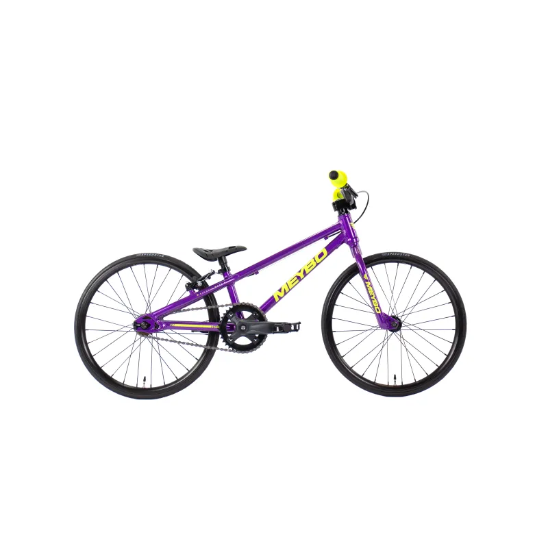 Meybo BMX Racing Bikes Meybo 2026 Rascal Micro 18" Race Bike Purple / Neon Yellow