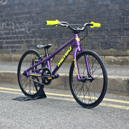 Meybo BMX Racing Bikes Micro Meybo 2026 Rascal Micro 18" Race Bike Purple / Neon Yellow