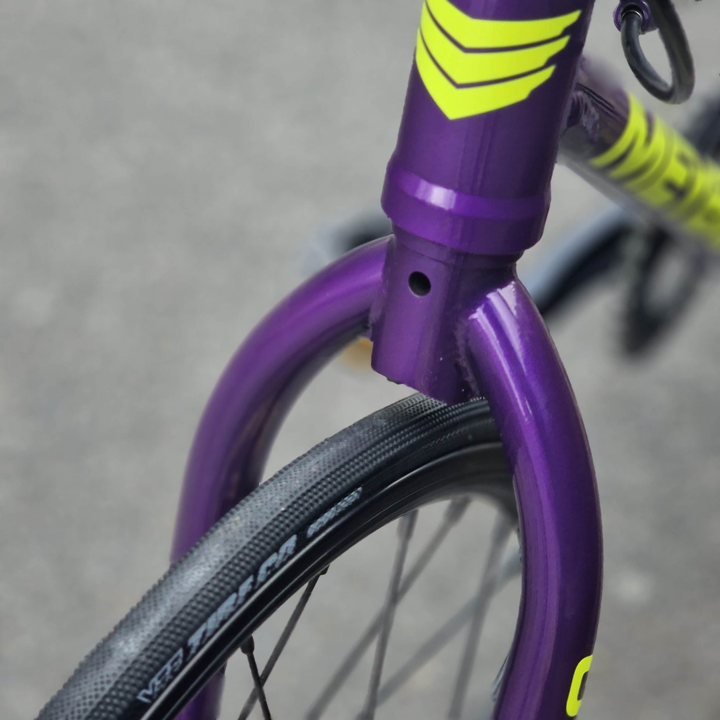 Meybo BMX Racing Bikes Micro Meybo 2026 Rascal Micro 18" Race Bike Purple / Neon Yellow
