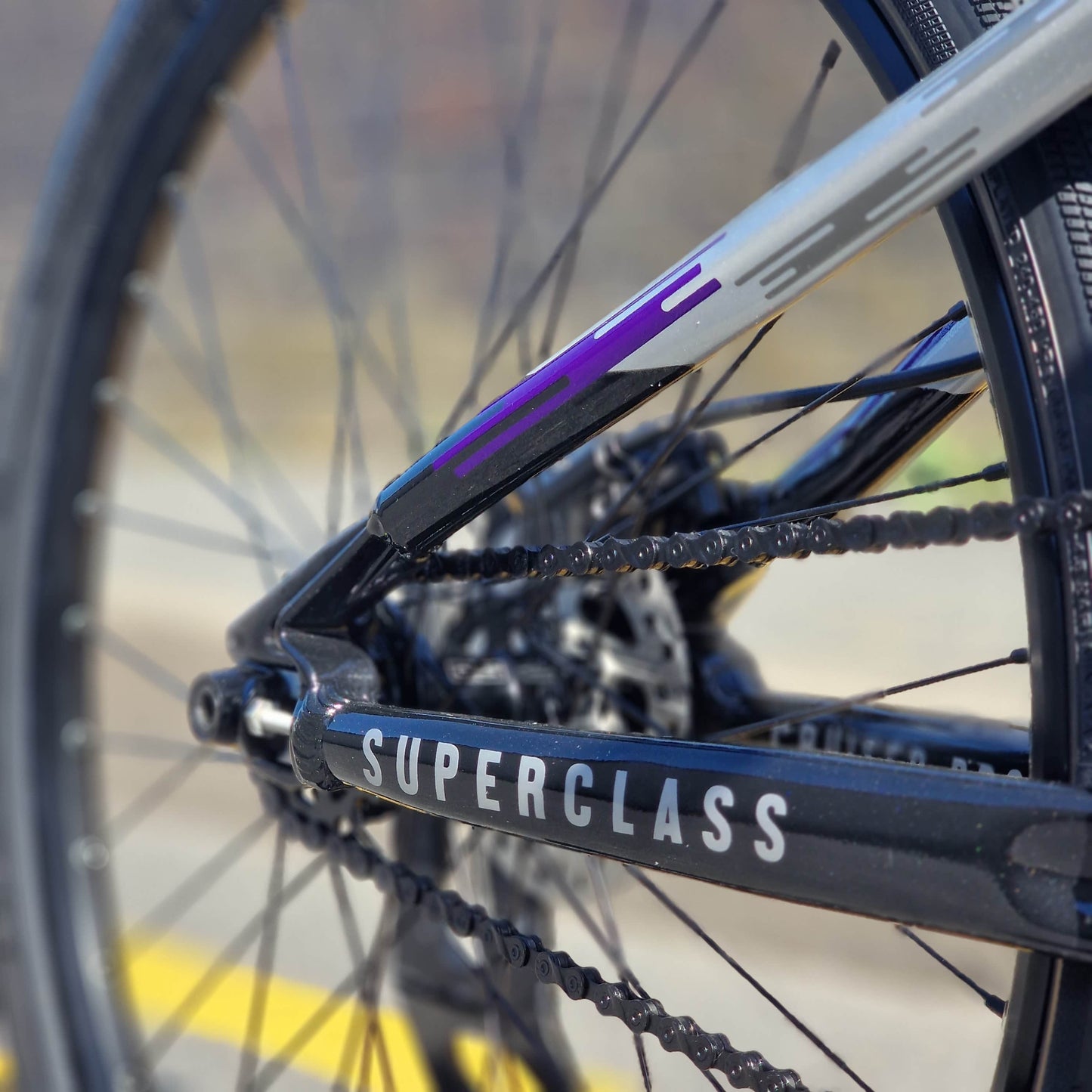 Meybo BMX Racing Bikes Meybo 2026 Superclass Cruiser Pro Race Bike Black / Grey / Purple