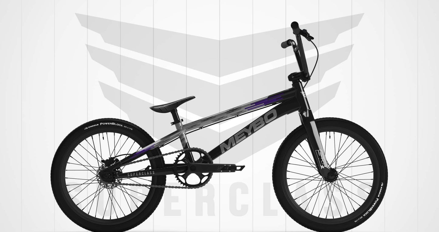 Meybo BMX Racing Bikes Pro 21 Meybo 2026 Superclass Pro 21" TT Race Bike Black / Grey / Purple