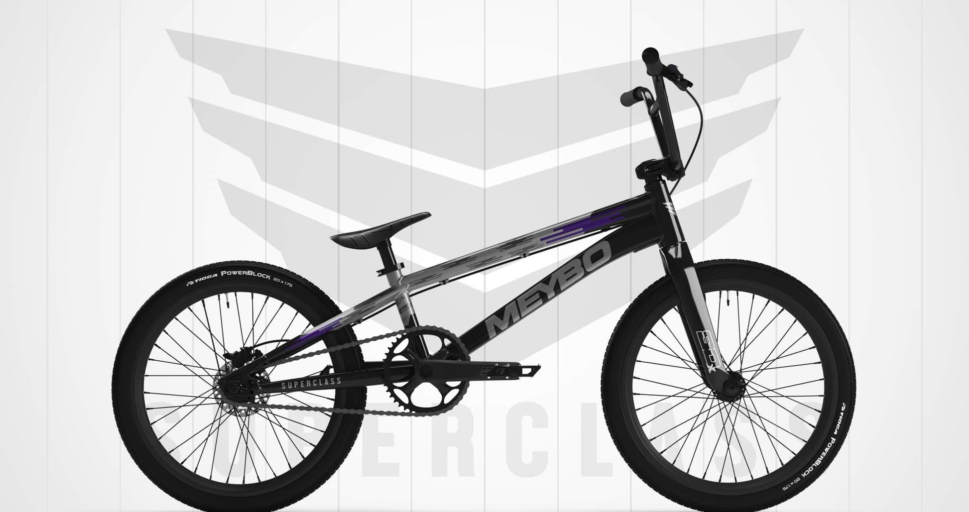 Meybo BMX Racing Bikes Pro 21 Meybo 2026 Superclass Pro 21" TT Race Bike Black / Grey / Purple
