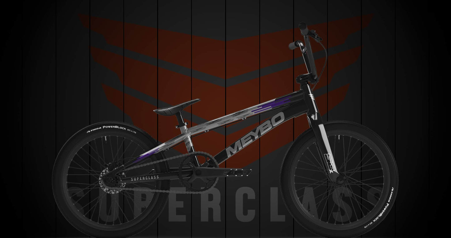 Meybo BMX Racing Bikes Pro 21 Meybo 2026 Superclass Pro 21" TT Race Bike Black / Grey / Purple