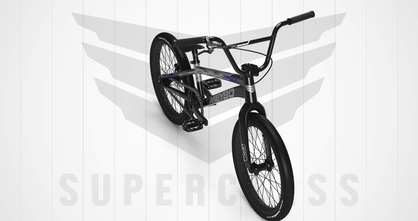 Meybo BMX Racing Bikes Pro 21 Meybo 2026 Superclass Pro 21" TT Race Bike Black / Grey / Purple