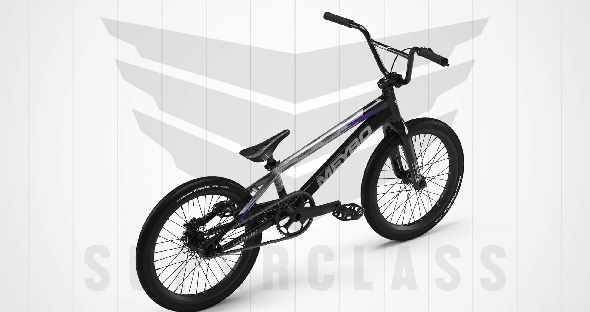 Meybo BMX Racing Bikes Pro 21 Meybo 2026 Superclass Pro 21" TT Race Bike Black / Grey / Purple
