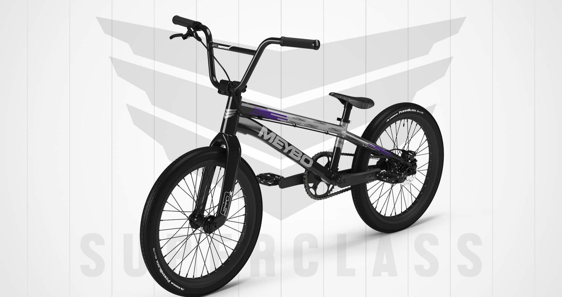 Meybo BMX Racing Bikes Pro 21 Meybo 2026 Superclass Pro 21" TT Race Bike Black / Grey / Purple