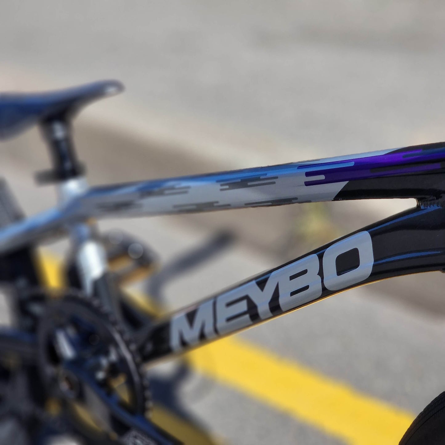 Meybo BMX Racing Bikes Pro 22 Meybo 2026 Superclass Pro 22" TT Race Bike Black / Grey / Purple