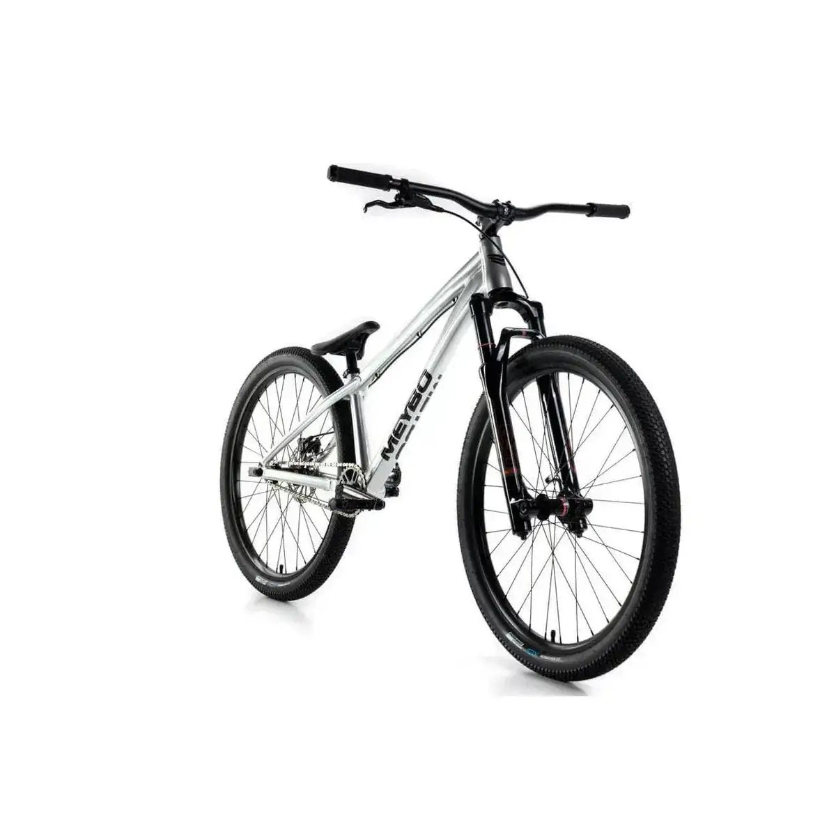 Meybo Bikes Silver Meybo Steez Dirt Jump 26 Inch Mountain Bike Silver