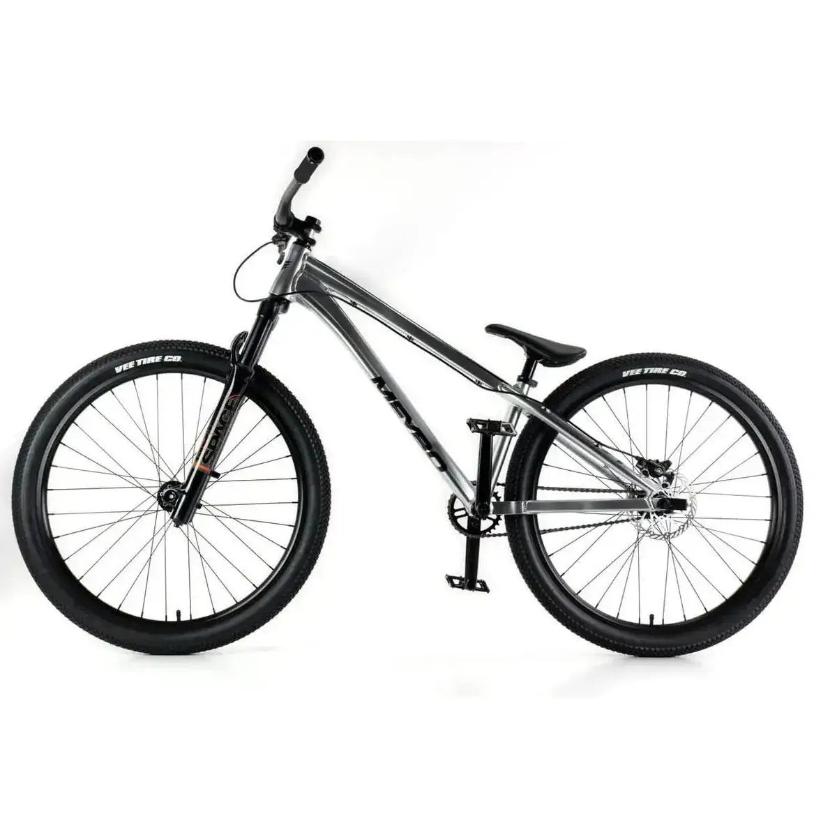 Meybo Bikes Silver Meybo Steez Dirt Jump 26 Inch Mountain Bike Silver
