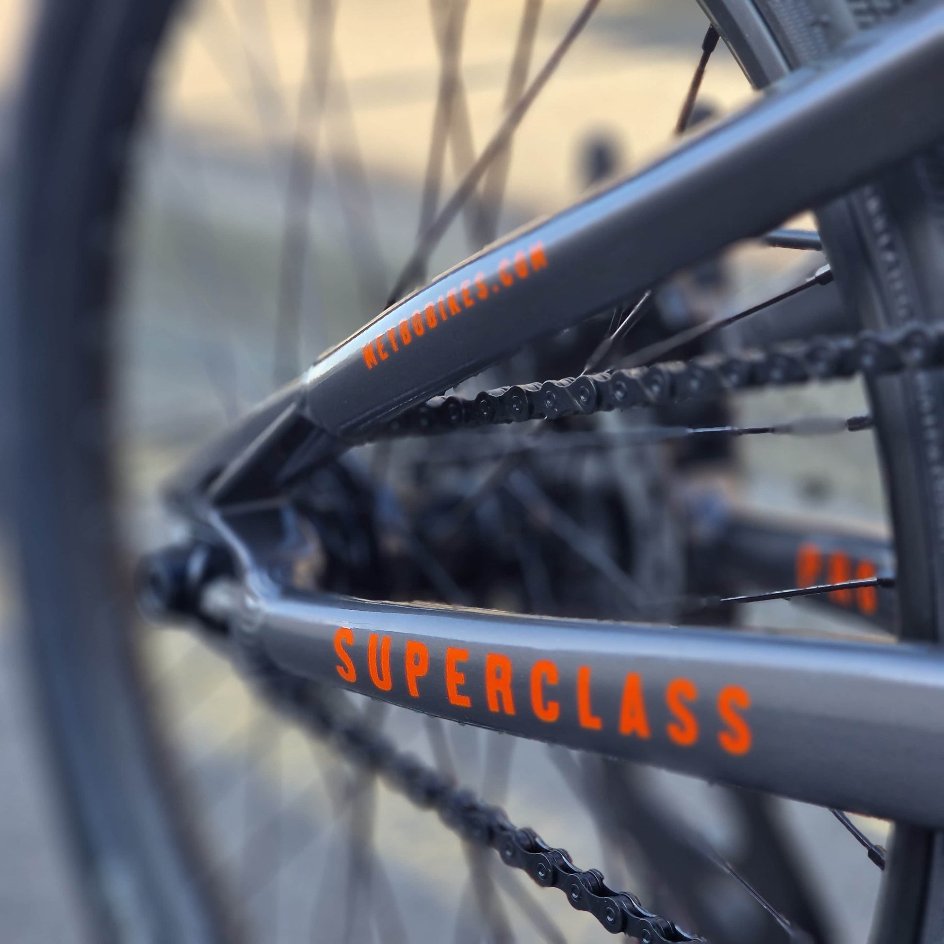 Meybo BMX Racing Bikes Meybo Superclass Pro 22" TT Race Bike Grey / Orange