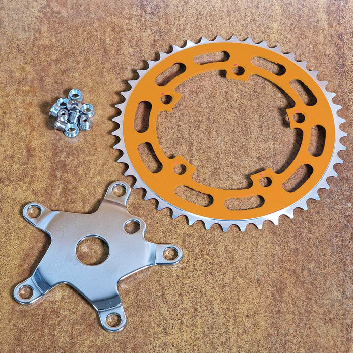 Mirage Old School BMX Gold Mirage Crank Powerdisc with Chainring and Bolts