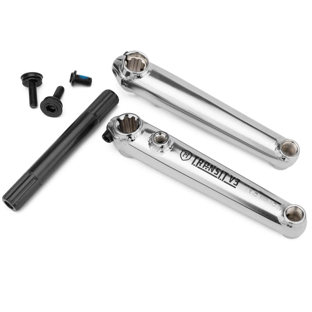 Mission BMX Parts Chrome / 175mm Mission Transit V3 Cranks Chrome