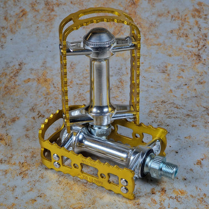 MKS Old School BMX Gold / 9/16" MKS BM-7 9/16 Old School BMX Pedals