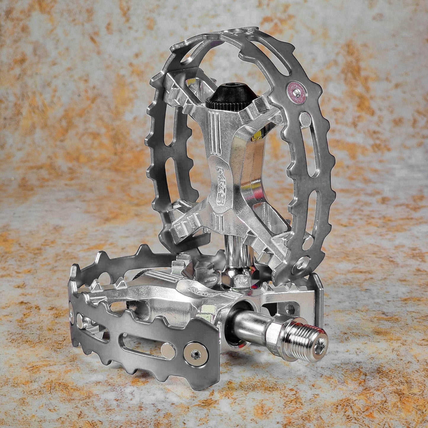 MKS Old School BMX 9/16" / Silver MKS XC-III Sealed Bear Trap Pedals