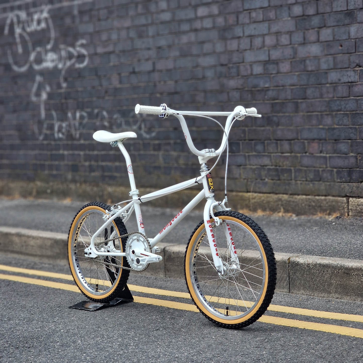 Mongoose Old School BMX Bikes White Mongoose 1986 Californian TC Bike White