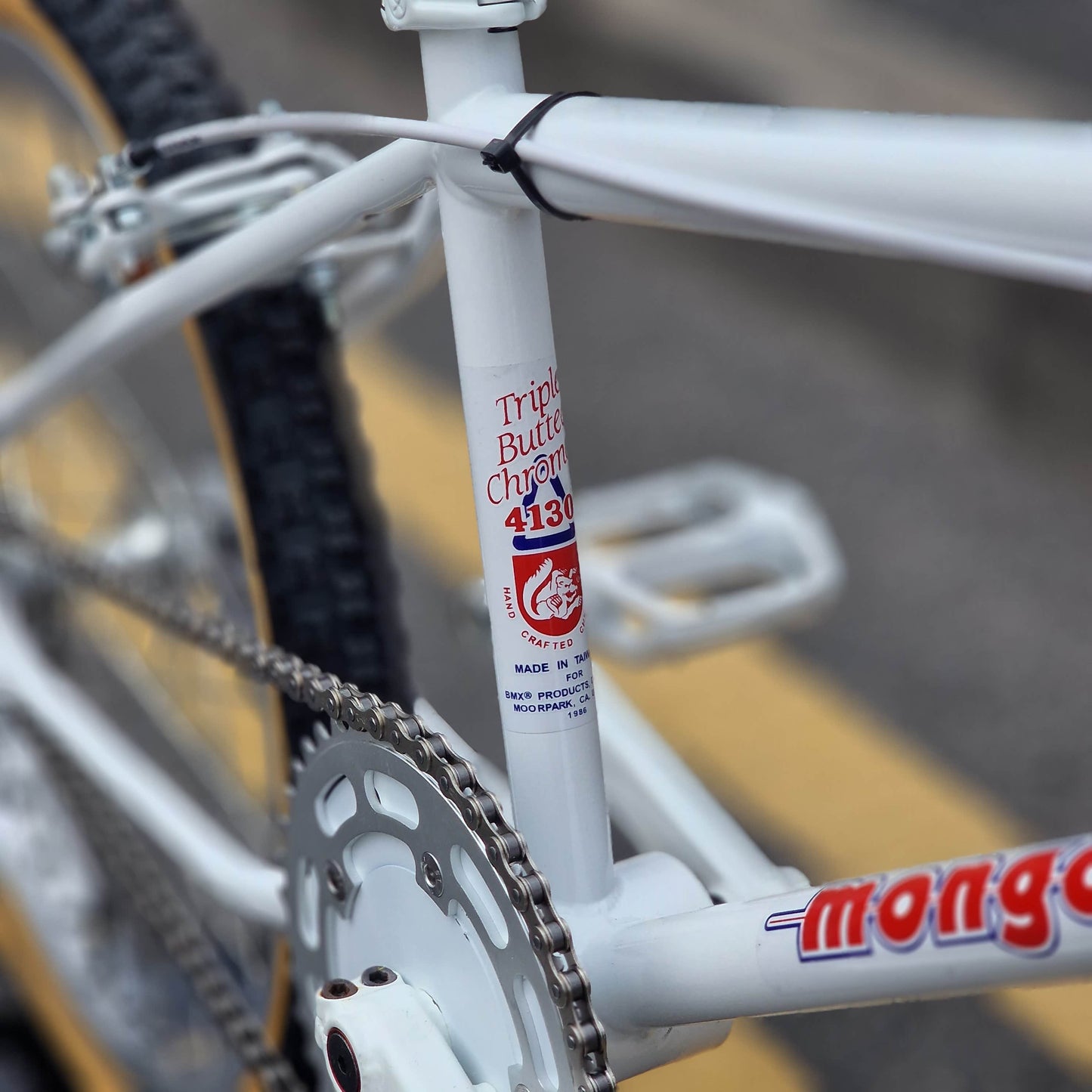 Mongoose Old School BMX Bikes White Mongoose 1986 Californian TC Bike White