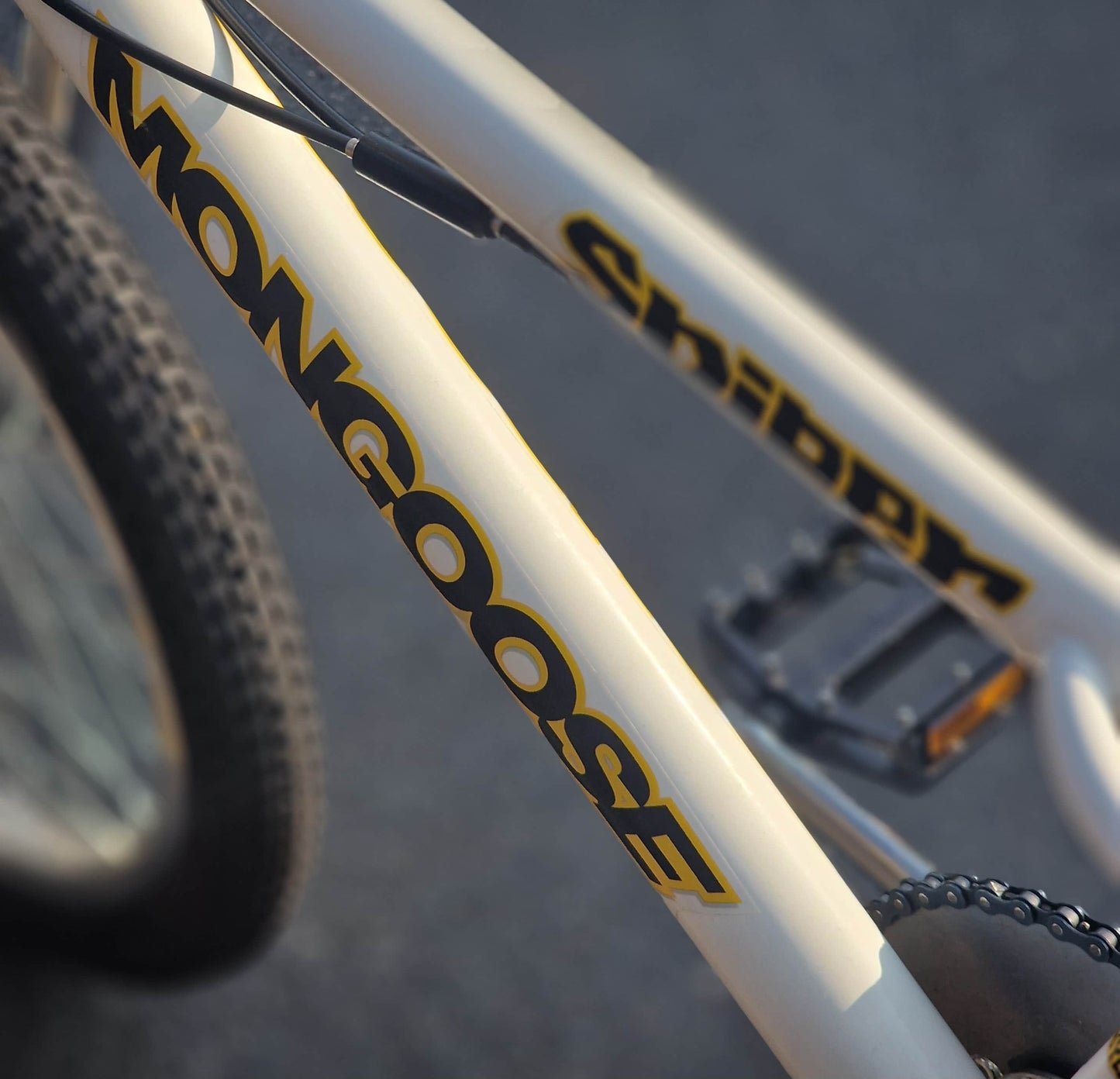 Mongoose Old School BMX Bikes White Mongoose 1998 Sniper Bike White Previously Owned