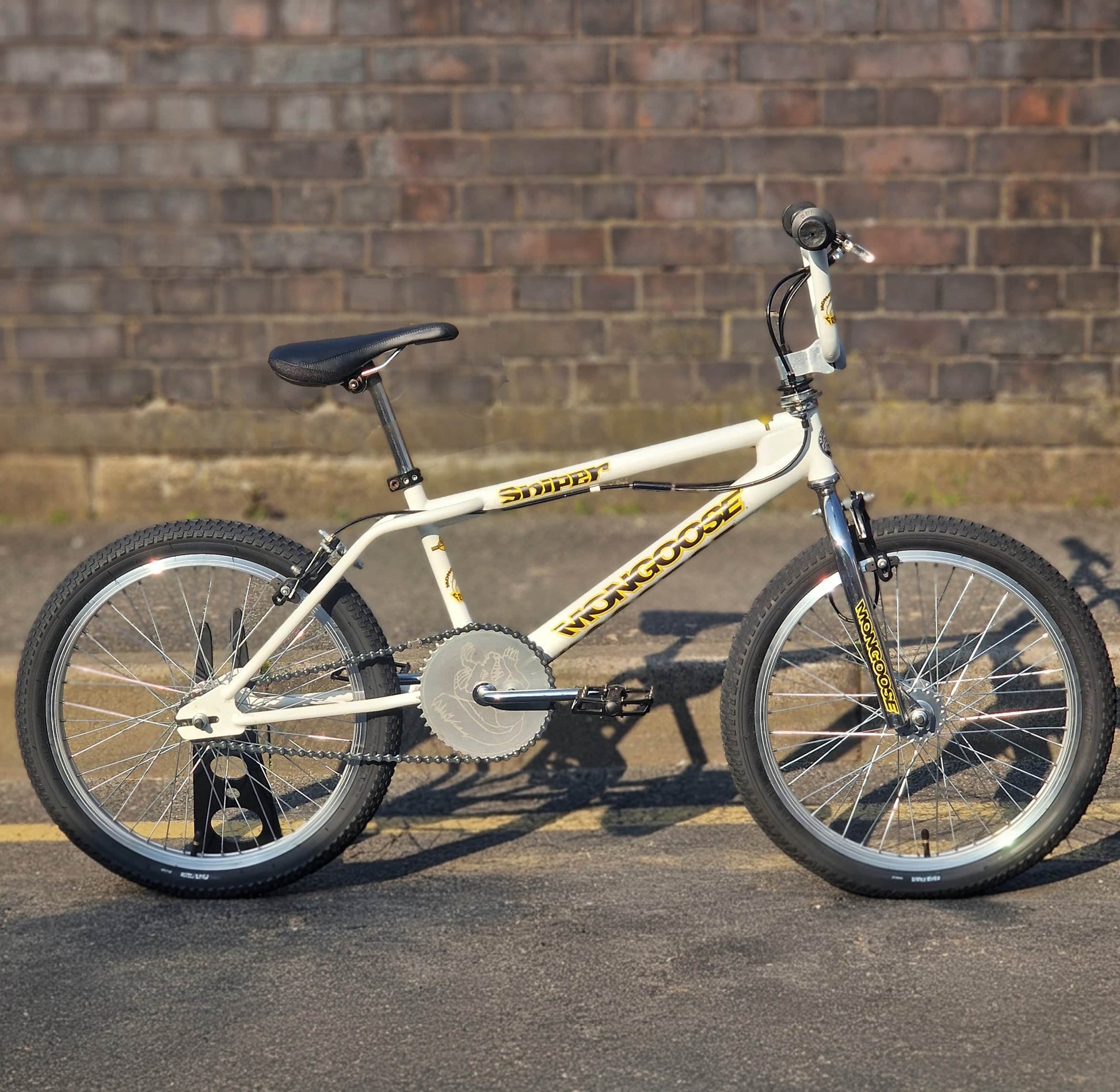 Mongoose Old School BMX Bikes White Mongoose 1998 Sniper Bike White Previously Owned