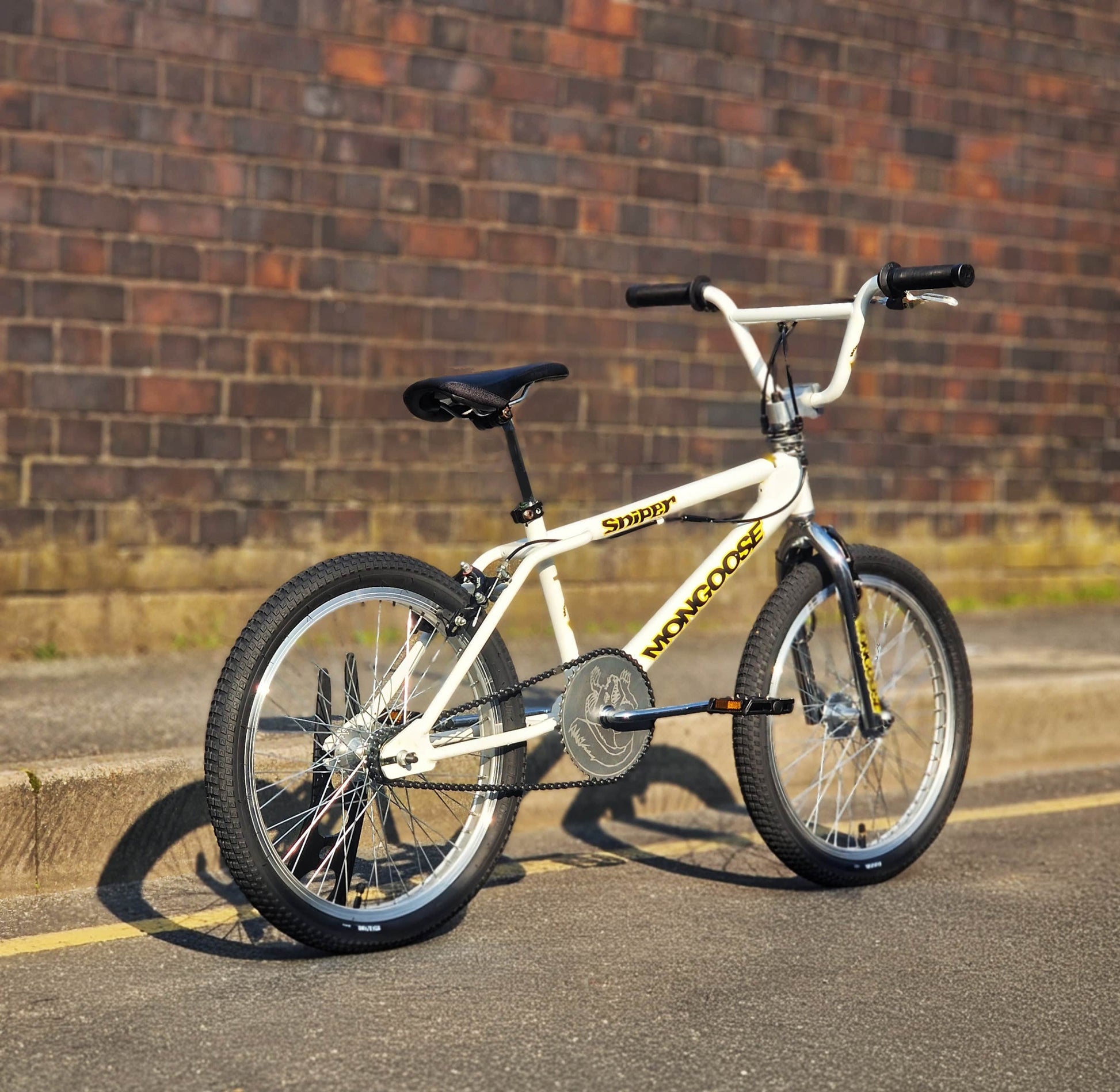 Mongoose Old School BMX Bikes White Mongoose 1998 Sniper Bike White Previously Owned
