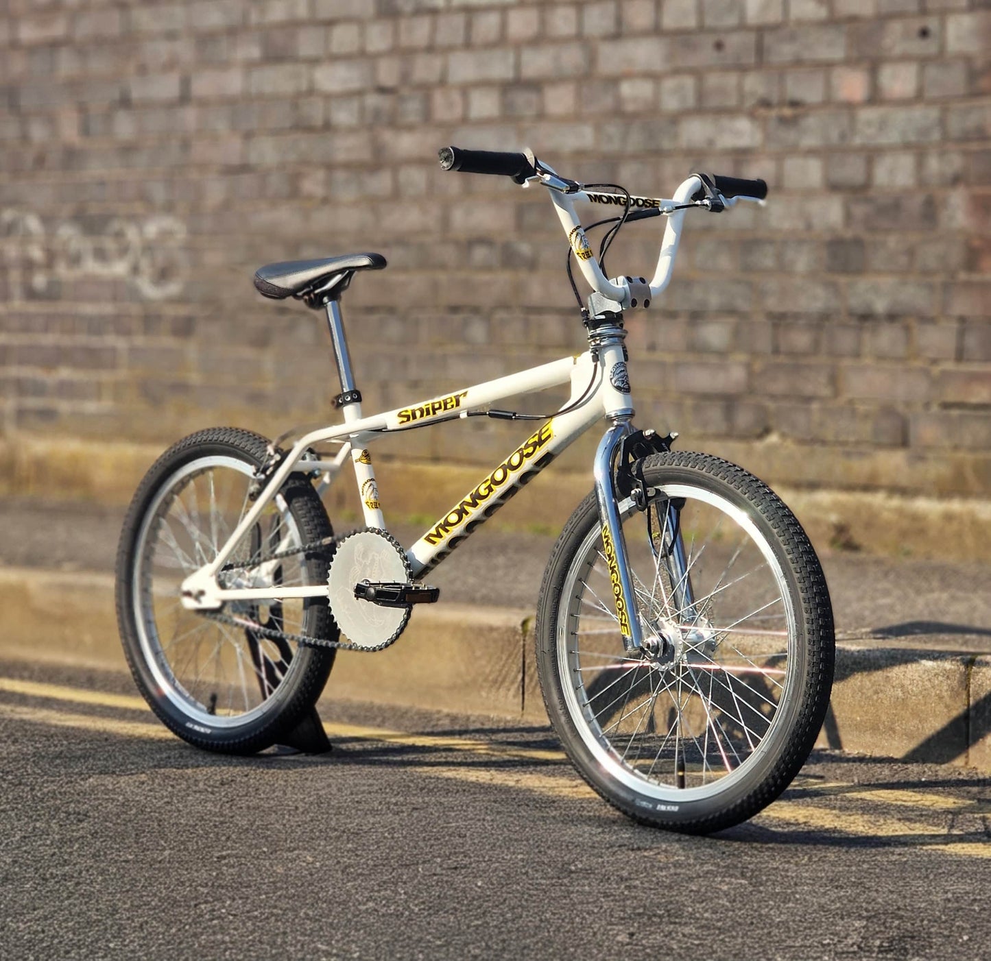 Mongoose Old School BMX Bikes White Mongoose 1998 Sniper Bike White Previously Owned