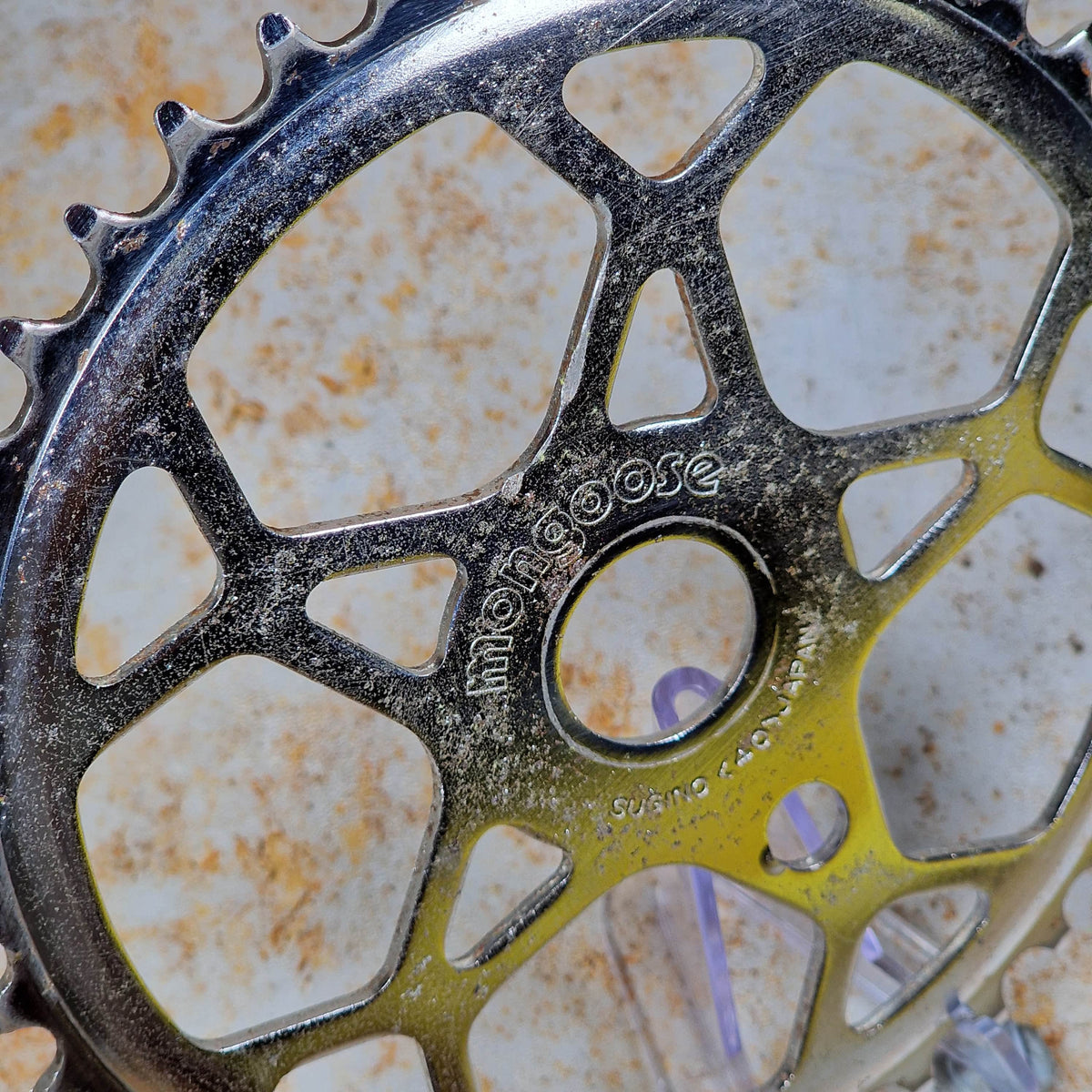 Mongoose Old School BMX Mongoose Sugino Snowflake Sprocket 40T Chrome Used Survivor