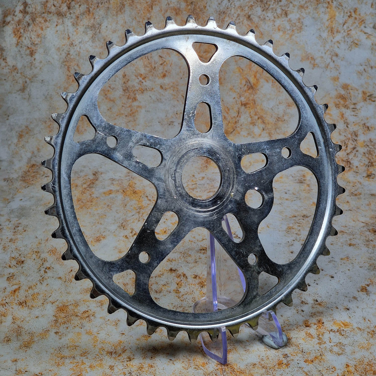 Mongoose Old School BMX Mongoose Sugino Snowflake Sprocket 44T Chrome Used Survivor